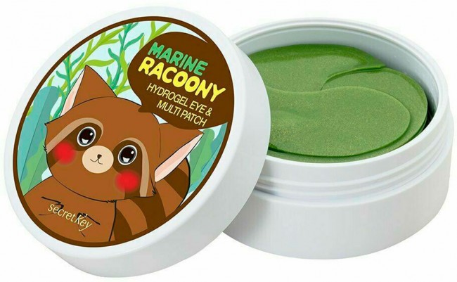 Secret Key Патчи для век с морским коллагеном Marine Racoony Hydrogel Eye Multi Patch, 60 шт Secret Key Патчи для век с морским коллагеном Marine Racoony Hydrogel Eye Multi Patch, 60 шт
