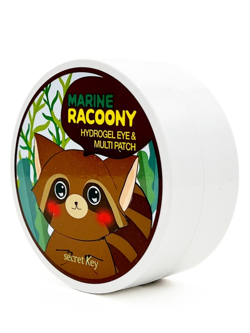 Secret Key Патчи для век с морским коллагеном Marine Racoony Hydrogel Eye Multi Patch, 60 шт Secret Key Патчи для век с морским коллагеном Marine Racoony Hydrogel Eye Multi Patch, 60 шт
