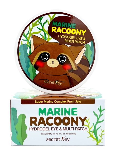 Secret Key Патчи для век с морским коллагеном Marine Racoony Hydrogel Eye Multi Patch, 60 шт Secret Key Патчи для век с морским коллагеном Marine Racoony Hydrogel Eye Multi Patch, 60 шт