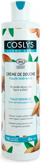 Coslys Крем для душа Гипоаллергенный с органическим миндалём, 380 мл