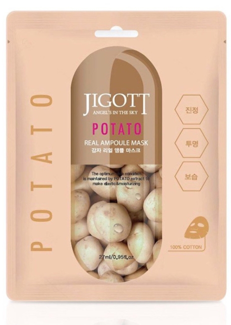 Jigott Ампульная маска с картофелем Potato Real Ampoule Mask, 27 мл Jigott Ампульная маска с картофелем Potato Real Ampoule Mask, 27 мл