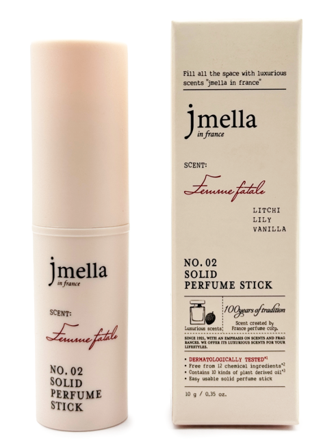 Jmella Стик твердый парфюмированный In France №2 Femme Fatale Solid Perfume Stick, 10 г