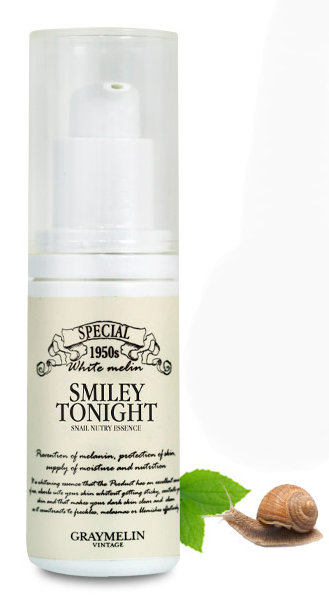 Graymelin Smiley Tonight Snail Nutry Essence Питательная эссенция с экстрактом слизи улитки, 45 г Graymelin Smiley Tonight Snail Nutry Essence Питательная эссенция с экстрактом слизи улитки, 45 г
