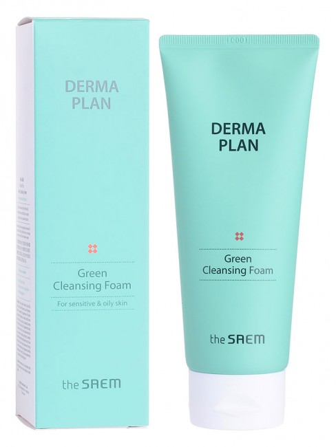 The Saem Пенка для умывания Derma Plan Green Cleansing Foam, 150 мл The Saem Пенка для умывания Derma Plan Green Cleansing Foam, 150 мл