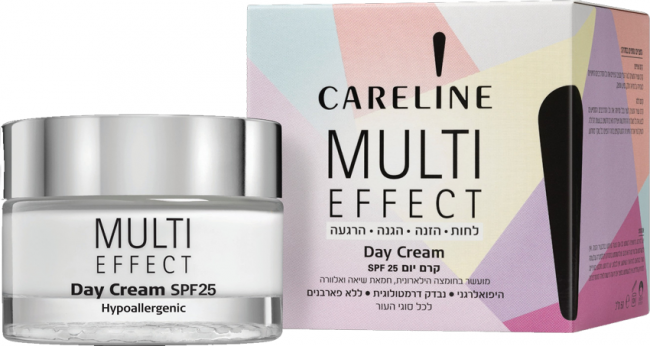 Careline Multi Effect Day Cream SPF25 Дневной крем для лица, шеи и зоны декольте, 50 мл Careline Multi Effect Day Cream SPF25 Дневной крем для лица, шеи и зоны декольте, 50 мл
