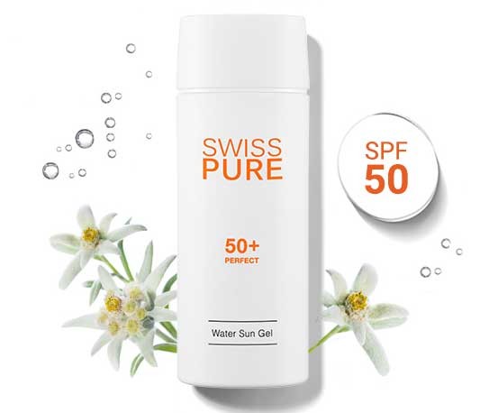 SWISSPURE Sun Block Water Gel SPF50+/PA+++ Солнцезащитный гель SPF50+/PA+++, 80 мл