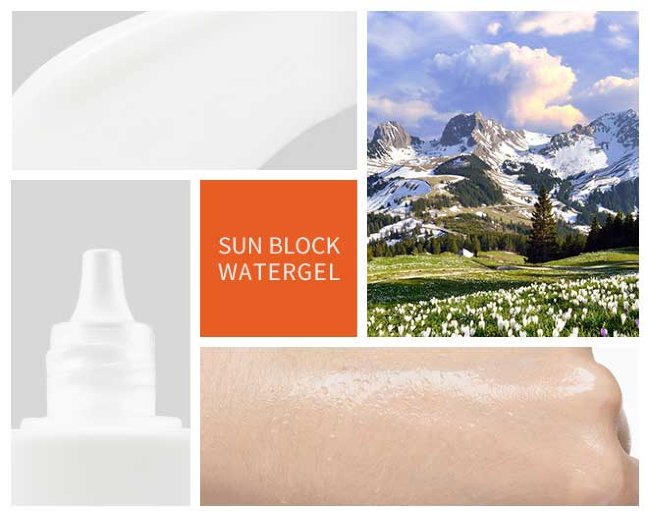 SWISSPURE Sun Block Water Gel SPF50+/PA+++ Солнцезащитный гель SPF50+/PA+++, 80 мл