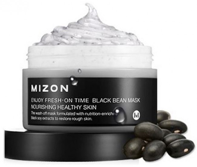 MIZON Enjoy Fresh On-Time Black Bean Mask Антивозрастная маска с черными соевыми бобами, 100 мл MIZON Enjoy Fresh On-Time Black Bean Mask Антивозрастная маска с черными соевыми бобами, 100 мл