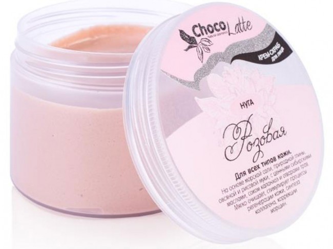 ChocoLatte Нуга Розовая крем-пилинг для умывания, 140 г