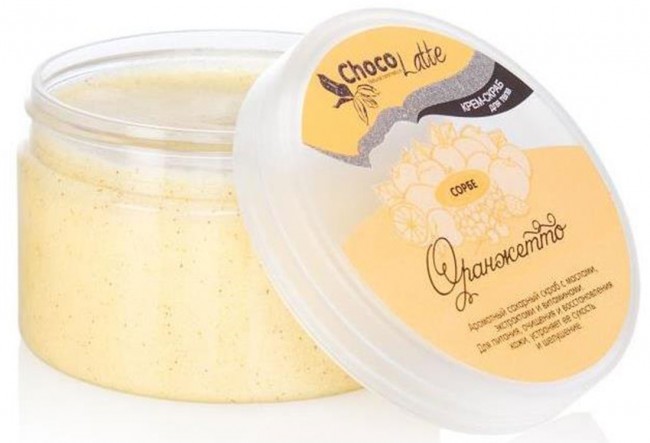 ChocoLatte Крем-скраб для тела Сорбе Оранжетто с соком апельсина, 280 г ChocoLatte Крем-скраб для тела Сорбе Оранжетто с соком апельсина, 280 г