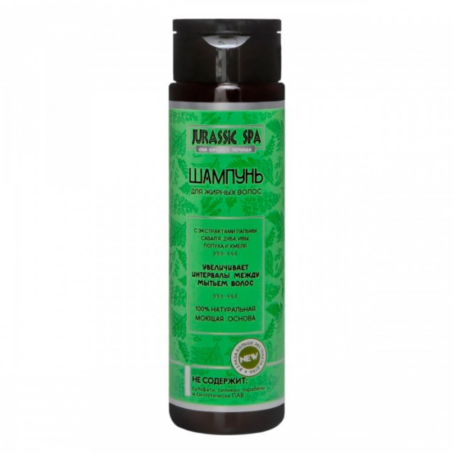 Jurassic Spa Шампунь для жирных волос Улучшенная формула, 270 мл