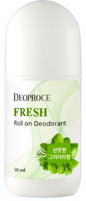 Deoproce Fresh Roll On Deodorant Освежающий шариковый дезодорант, 50 мл