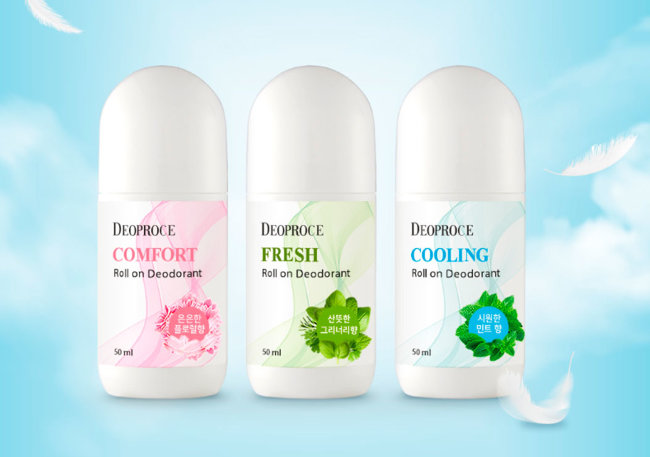 Deoproce Fresh Roll On Deodorant Освежающий шариковый дезодорант, 50 мл