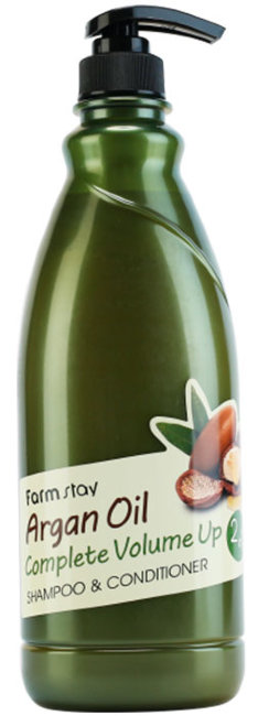 FarmStay Argan Oil Complete Volume Up Shampoo & Conditioner Шампунь-кондиционер с aргановым маслом, 1000 мл FarmStay Argan Oil Complete Volume Up Shampoo & Conditioner Шампунь-кондиционер с aргановым маслом, 1000 мл