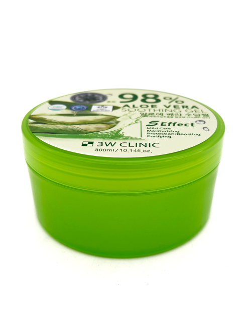 3W CLINIC Универсальный увлажняющий гель с алоэ вера 98% Aloe Vera Soothing Gel, 300 мл