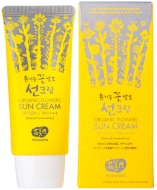 Whamisa Organic Flowers Sun Cream - SPF 50+ / PA++++ Солнцезащитный крем на основе цветочных ферментов SPF 50+ / PA++++, 60 г