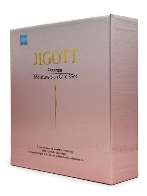 Jigott Набор для ухода за кожей лица интенсивно увлажняющий Essence Moisture Skin Care 3Set