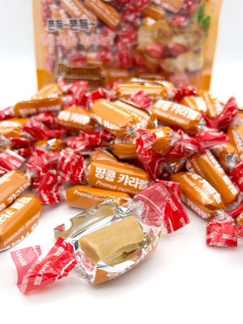 Melland Конфеты жевательная карамель со вкусом арахиса Peanut Caramel (77 шт), 400 г Melland Конфеты жевательная карамель со вкусом арахиса Peanut Caramel (77 шт), 400 г