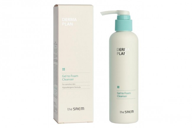 The Saem Пенка для лица DERMA PLAN Gel to Foam Cleanser, 180 мл The Saem Пенка для лица DERMA PLAN Gel to Foam Cleanser, 180 мл