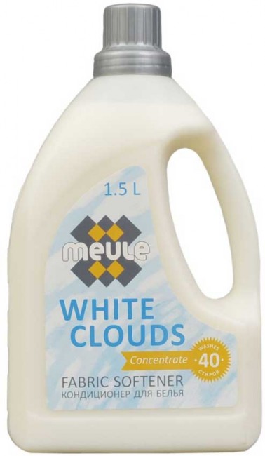Meule Concentrated Softener White Clouds Концентрированный кондиционер для белья, 1,5 л Meule Concentrated Softener White Clouds Концентрированный кондиционер для белья, 1,5 л