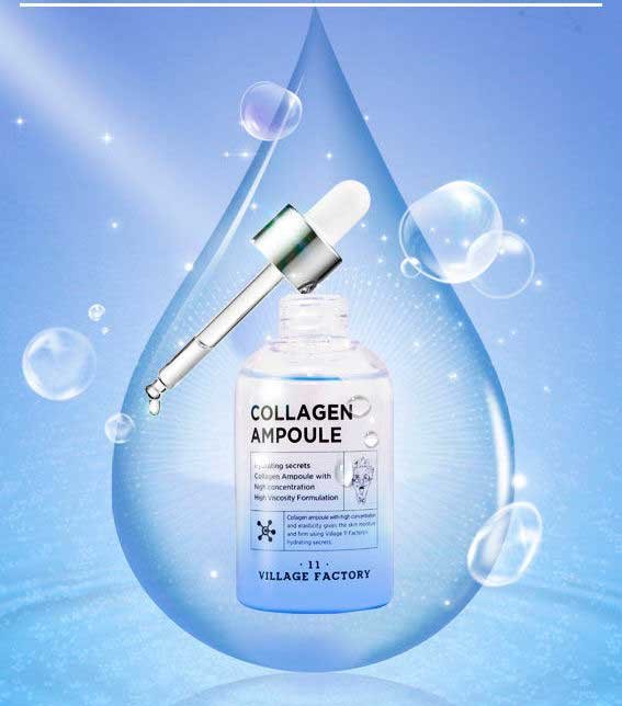 Village 11 Factory Collagen Ampoule Увлажняющая сыворотка для лица с коллагеном, 50 мл