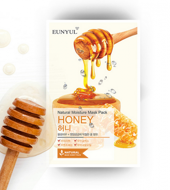EUNYUL Natural Moisture Mask Pack Honey Тканевая маска для лица с экстрактом меда, 25 мл