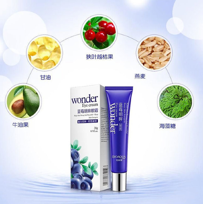 Bioaqua Wonder Nature Blueberry Lighting Eyes Gel Крем для век с экстрактом Черники, 20 г Bioaqua Wonder Nature Blueberry Lighting Eyes Gel Крем для век с экстрактом Черники, 20 г