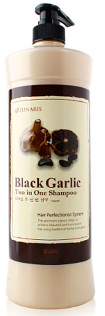 Lunaris Black Garlic Two In One Shampoo Шампунь для волос 2-в-1 с черным чесноком, 1,5 л