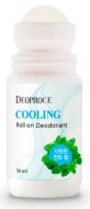 Deoproce Cooling Roll On Deodorant Охлаждающий шариковый дезодорант, 50 мл