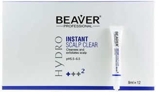 Beaver Professional Instant Scalp Clear Очищающая сыворотка для кожи головы и жирных волос, 12 шт * 8 мл