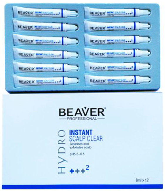 Beaver Professional Instant Scalp Clear Очищающая сыворотка для кожи головы и жирных волос, 12 шт * 8 мл Beaver Professional Instant Scalp Clear Очищающая сыворотка для кожи головы и жирных волос, 12 шт * 8 мл