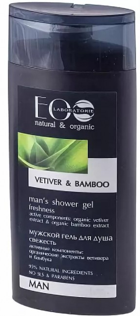 Ecolab Мужской гель для душа Свежесть "Ветивер и Бамбук", 250 мл Ecolab Мужской гель для душа Свежесть "Ветивер и Бамбук", 250 мл