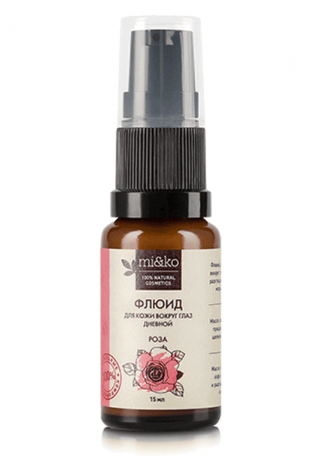 MiKo Флюид для кожи вокруг глаз Роза анти-эйдж, 15 мл MiKo Флюид для кожи вокруг глаз Роза анти-эйдж, 15 мл