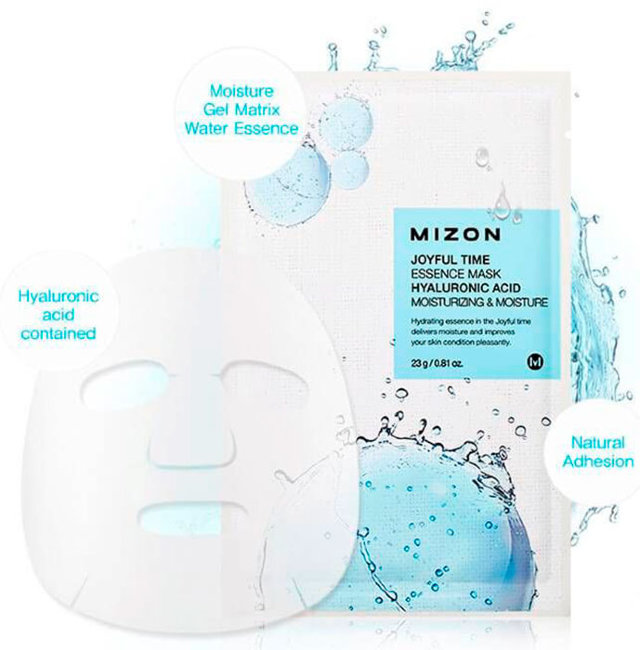 MIZON Joyful Time Essence Mask Hyaluronic Acid Тканевая маска с гиалуроновой кислотой, 23 г