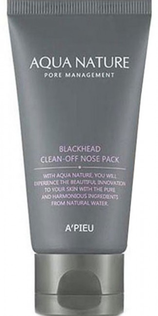 A'PIEU Aqua Nature Pore Management Blackhead Clean-Off Nose Pack Очищающая маска для носа от черных точек, 50мл