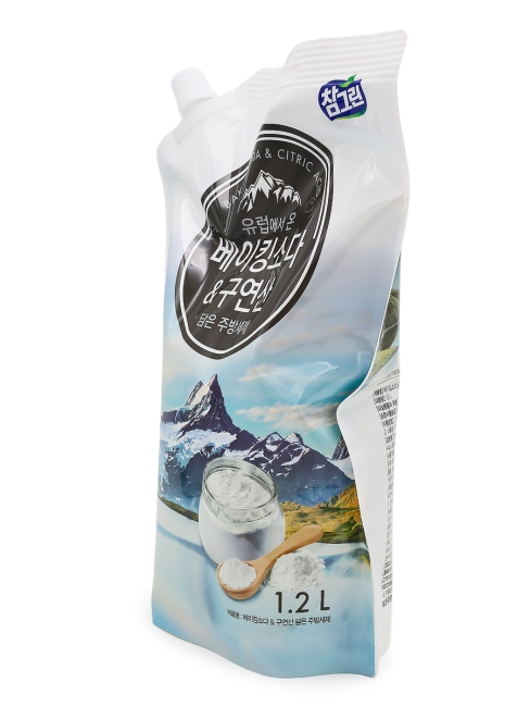 LION Средство для мытья посуды с содой и лимонной кислотой Chamgreen Baking Soda & Citric Acid, 1200 мл LION Средство для мытья посуды с содой и лимонной кислотой Chamgreen Baking Soda & Citric Acid, 1200 мл