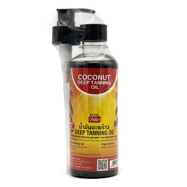 Banna Масло для загара кокосовое Coconut Deep Tanning Oil, 250 мл