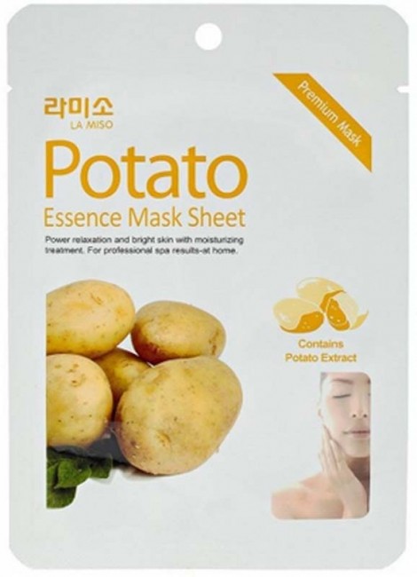 LA MISO Potato Essence Mask Sheet Маска с экстрактом Картофеля, 21 г LA MISO Potato Essence Mask Sheet Маска с экстрактом Картофеля, 21 г