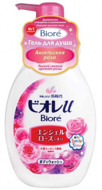 Biore Гель для душа Ангельская роза, 480 мл Biore Гель для душа Ангельская роза, 480 мл