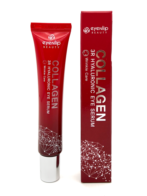 Eyenlip Сыворотка с коллагеном для кожи вокруг глаз с роллером Collagen 3R Hyaluronic Eye Serum, 25 мл