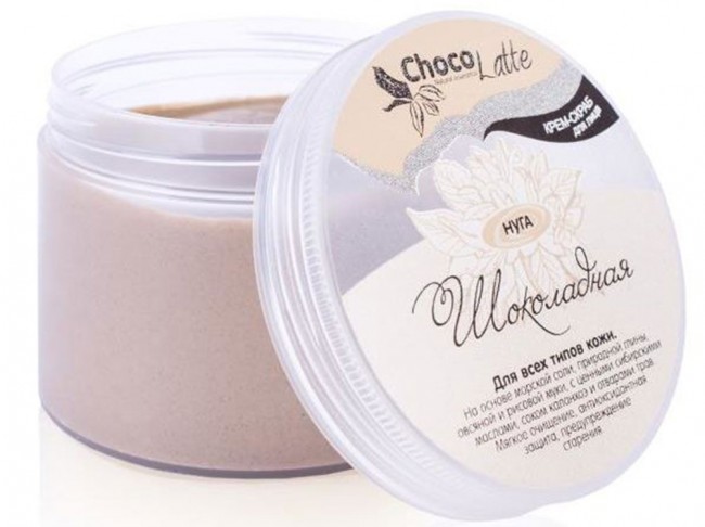 ChocoLatte Нуга Шоколадная крем-пилинг для умывания, 140 г