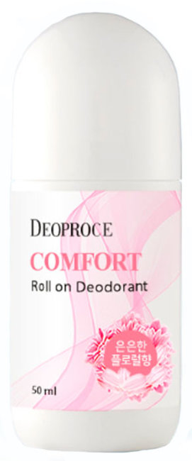 Deoproce Comfort Roll On Deodorant Комфортный шариковый дезодорант, 50 мл