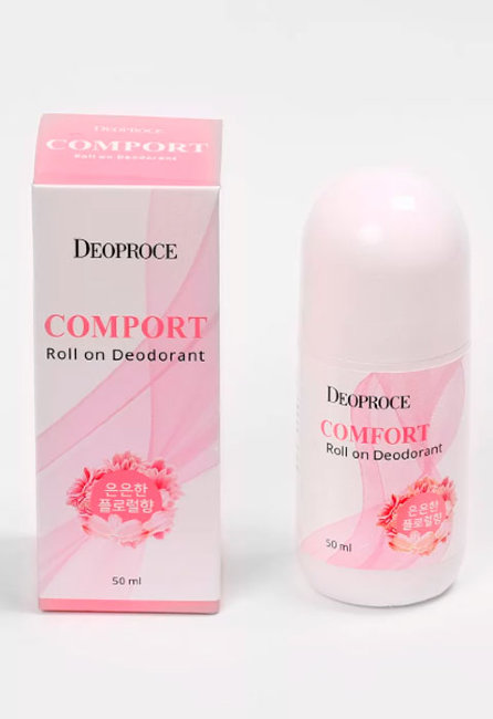 Deoproce Comfort Roll On Deodorant Комфортный шариковый дезодорант, 50 мл