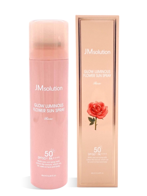 JMsolution Солнцезащитный спрей с Дамасской Розой Glow Luminous Flower Sun Spray Rose SPF50+ PA++++, 180 мл JMsolution Солнцезащитный спрей с Дамасской Розой Glow Luminous Flower Sun Spray Rose SPF50+ PA++++, 180 мл