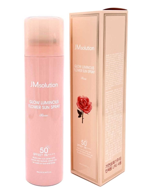 JMsolution Солнцезащитный спрей с Дамасской Розой Glow Luminous Flower Sun Spray Rose SPF50+ PA++++, 180 мл JMsolution Солнцезащитный спрей с Дамасской Розой Glow Luminous Flower Sun Spray Rose SPF50+ PA++++, 180 мл