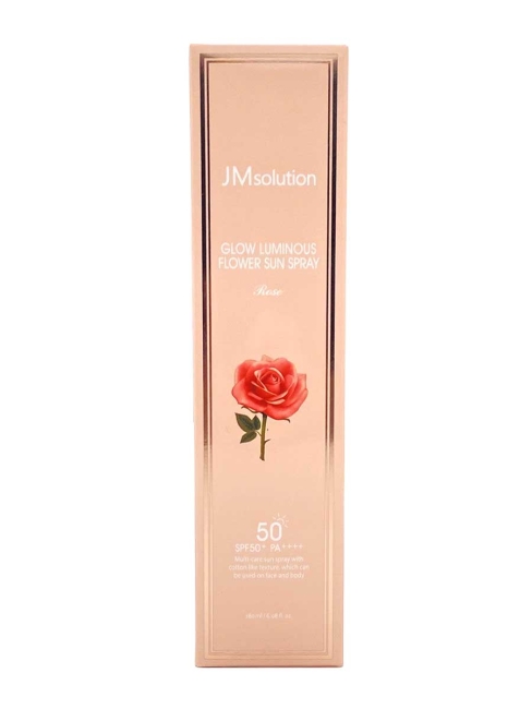 JMsolution Солнцезащитный спрей с Дамасской Розой Glow Luminous Flower Sun Spray Rose SPF50+ PA++++, 180 мл JMsolution Солнцезащитный спрей с Дамасской Розой Glow Luminous Flower Sun Spray Rose SPF50+ PA++++, 180 мл