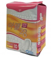 Adel 28 Super Luxe Women's Sanitary Napkins (290 мм) Large Женские гигиенически прокладки Супер, 10 шт
