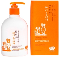 Whamisa Organic Carrot Baby&Kids Body Cleanser Детский гель для купания на основе кокосового масла и ферментов моркови, 500 мл