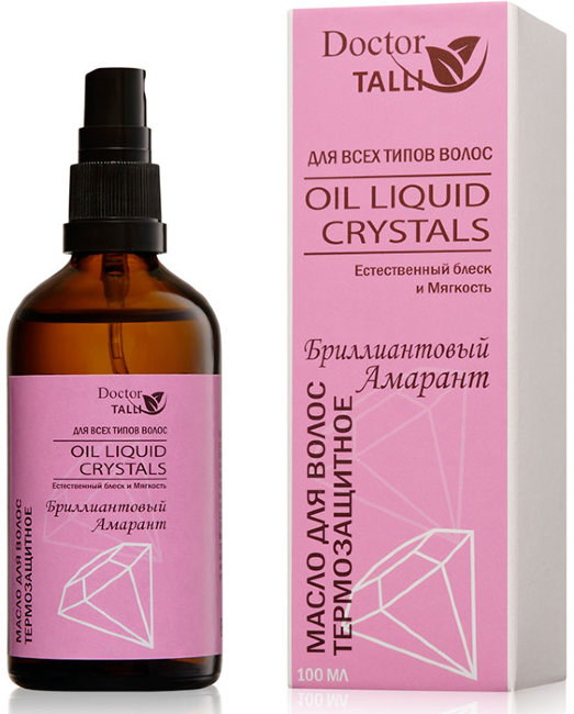 Doctor TALLI Oil Liquid Crystals Масло для волос термозащитное "Брильянтовый Амарант", 100 мл
