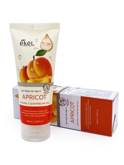 Ekel Пилинг-скатка с экстрактом абрикоса Natural Clean Peeling Gel Apricot, 100 мл